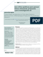 Consideraciones Crítico-Poéticas para Pensar La Clínica Sistémica