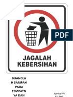 Poster Jagalah Kebersihan