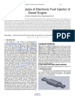 Design and Analysis of Electronic Fuel Injector of Diesel Engine