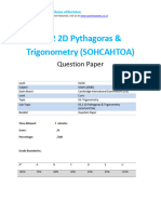6.2 Trignometry 2d Pythagoras - Trigonometry SOHCAHTOA CP