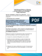 Guía de Actividades y Rúbrica de Evaluación - Unidad 2 - Tarea 3 Identificación de Los Desarrollos Científicos de La Psicología en El Siglo XX