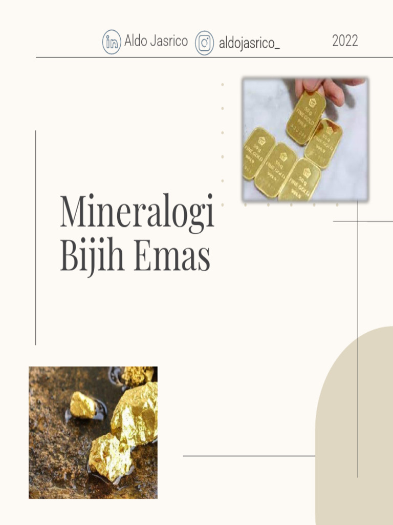 Mineralogi Bijih Emas | PDF