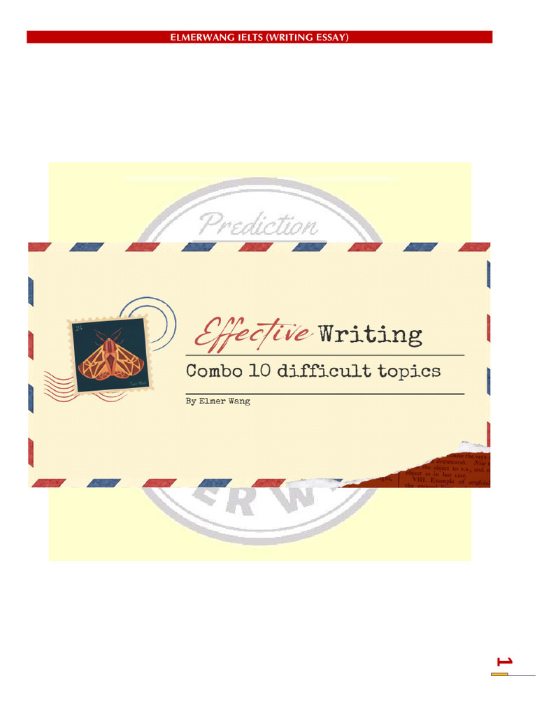 WRITING SAMPLE by ELMER WANG | PDF