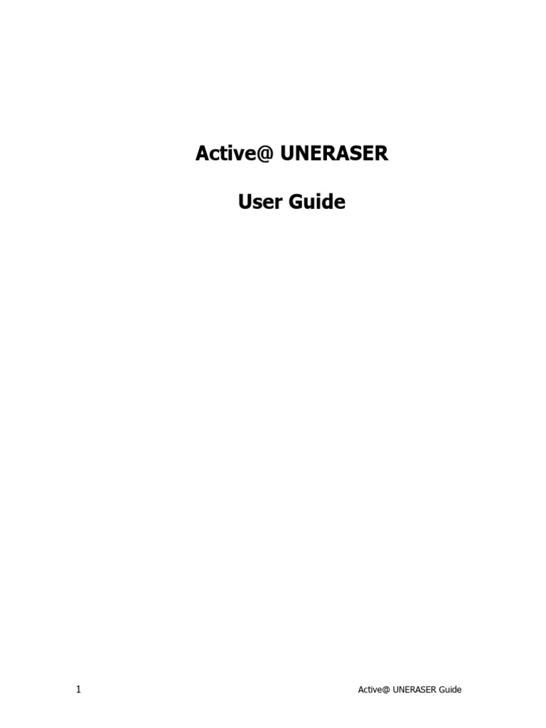 UNERASER | PDF