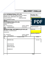 Delivery Challan Coal