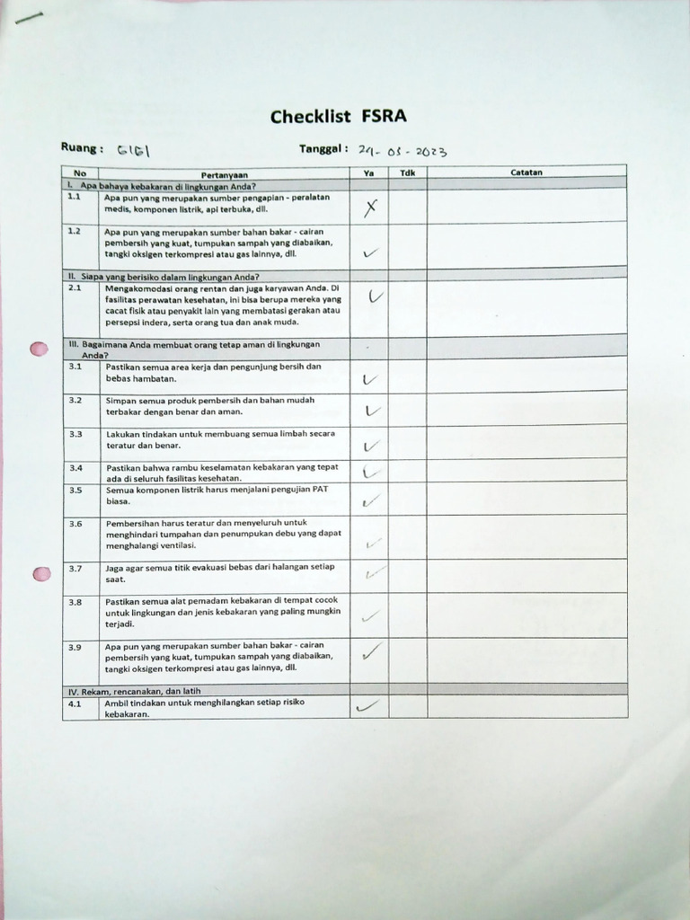 Fire Safety Risk Assessment | PDF