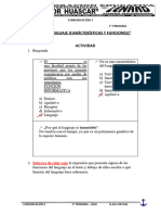 Tarea de Lenguaje