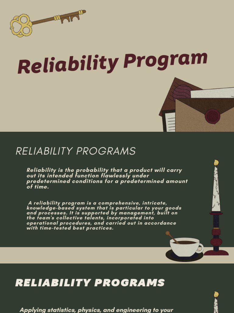 Understanding Reliability Programs | PDF