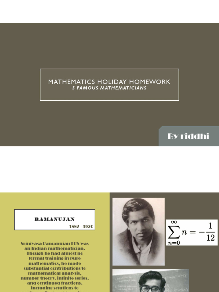How To Decorate Maths Holiday Homework First Page