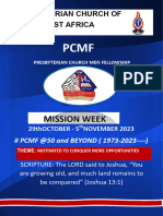PCMF Mission Week 2023