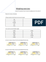 Weighing Exercices