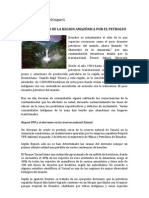 Contaminación de La Region Amazónica Por El Petroleo