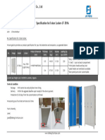 Specification For 3-Door Locker (JF-3B1A)