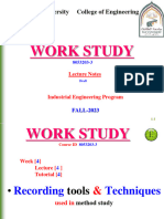 Lecture W (4) (Lect (4) + Tut (4) ) ) Method Study - Group-II - Recording Tools and Techniques