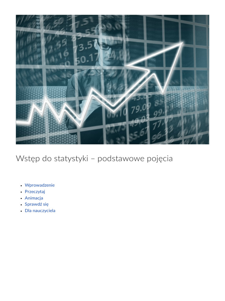 L 1 Podstawowe Poj cia Statystyczne Wstep Do Statystyki 