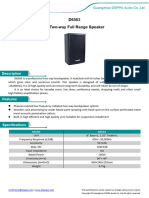 Data Sheet - D6563 8 Inch Two-Way Full Range Speaker