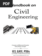 A Handbook On Civil Engineering Contains Well Illustrated Formulae and Key Theory Concepts For IES, GATE, Psus and Other Competitive Exams