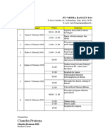 Tugas 7 Agenda Kegiatan Pimpinan