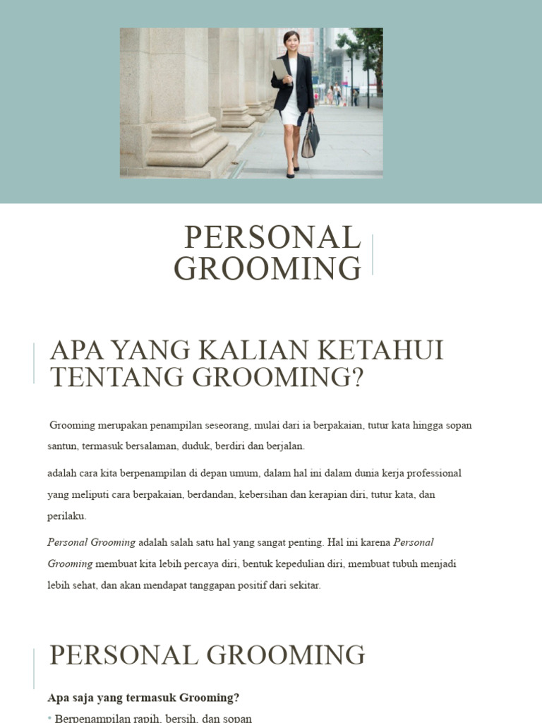 Pentingnya Personal Grooming di Kerja | PDF