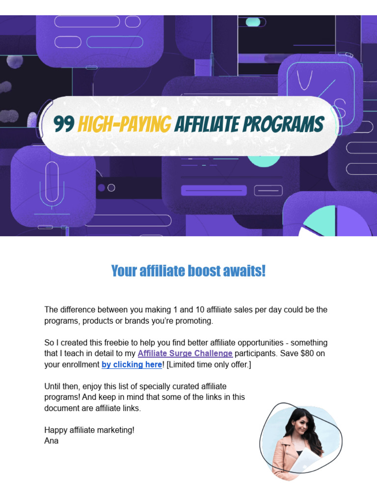 Top Affiliate Programs for Self-Improvement | PDF | Self-Improvement