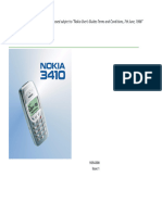 Nokia 3410 Manual