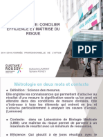 Maitrise Des Risques de Métrologie