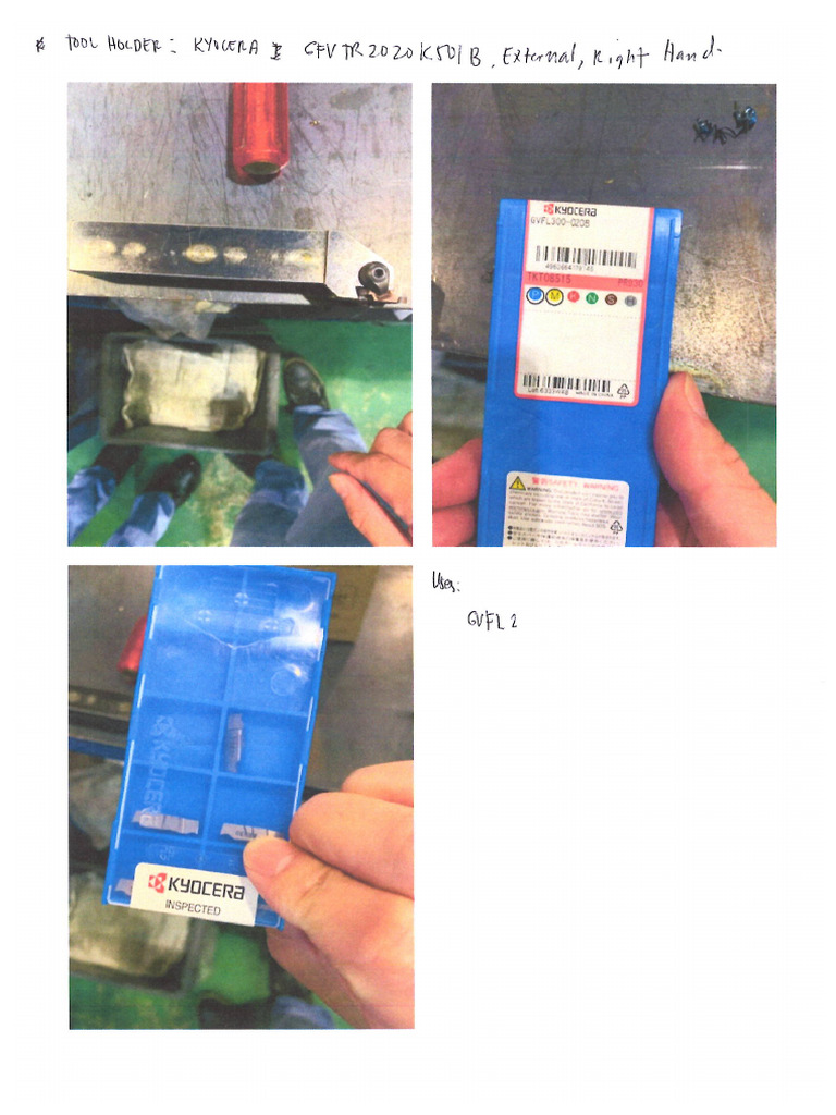 Kyocera Tool Holder and Chip PDF