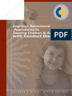 Cognitive Behavioural Approaches To Treating Children & Adolescents With Conduct Disorder