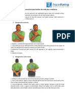 Plano de Exercícios Lesões Da Coifa Dos Rotadores