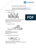 Plano de exercícios para osteoartrose da anca