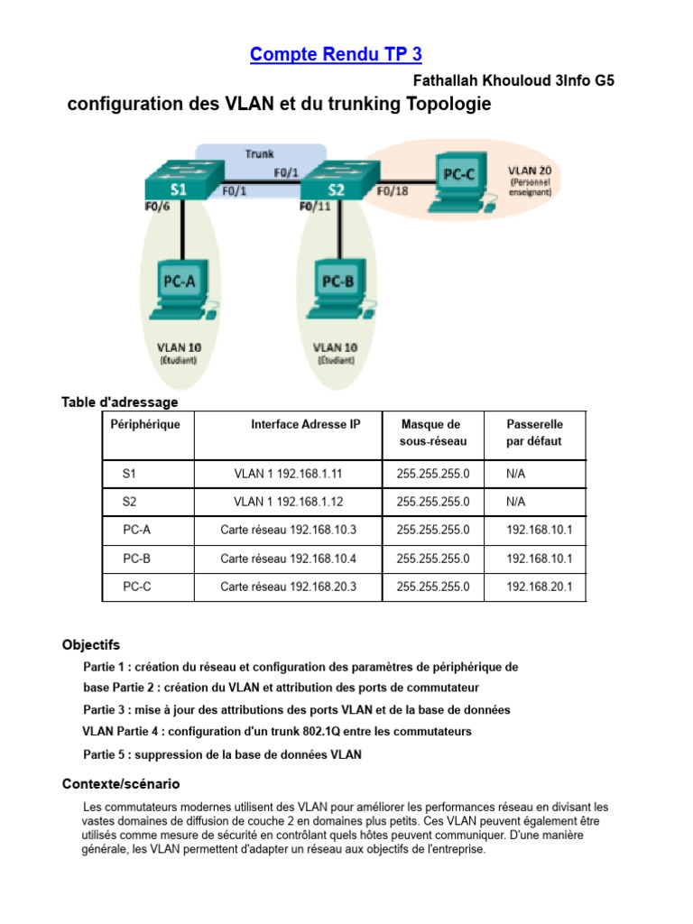 TP 3 | PDF | Terminal informatique | Transmission des données