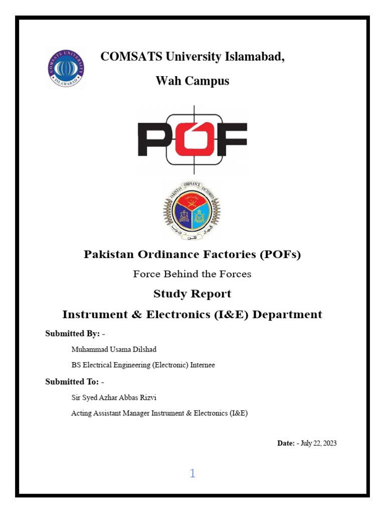 Engineering Internship Report | PDF | Radar | Optical Fiber
