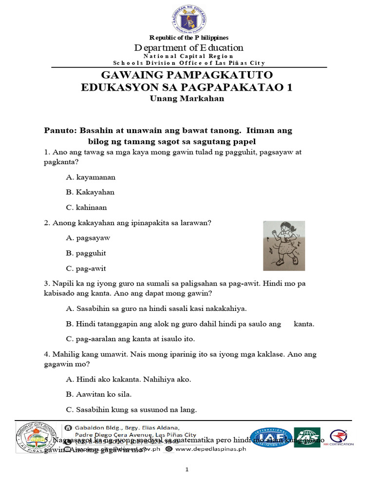 Grade 1 | PDF