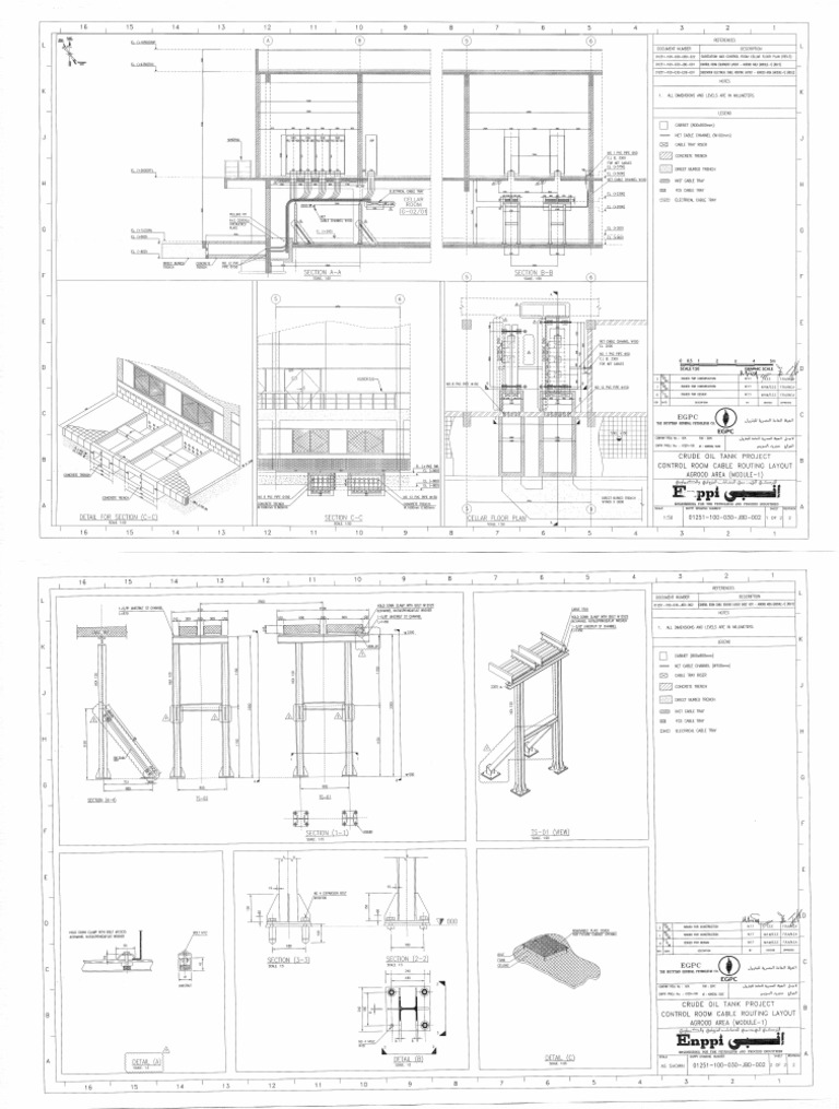 1251100030JBD002 Rev2 Control Room Cable Routing Layout (Agrood Area Module1) (2 Sheets