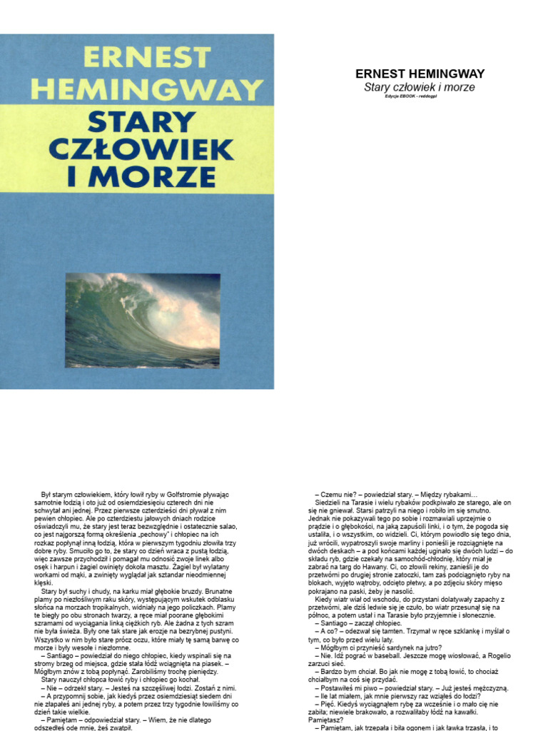 Stary Czlowiek I Morze Quizy