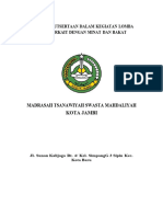 Bukti Keikutsertaan Dalam Kegiatan Lomba Yang Terkait Dengan Minat Dan Bakat