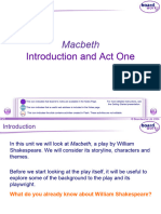 Macbeth - Act One Scenes 3-7