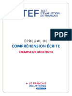 Exemples Epreuves TEF - CE