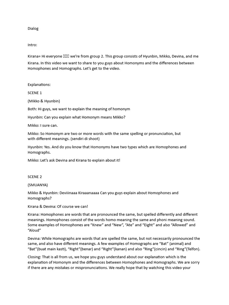 Dialog 1 | PDF | Language Arts & Discipline | Art