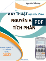 8 Kỹ Thuật Đạt Điểm Tối Đa Nguyên Hàm - Tích Phân - Nguyễn Tiến Đạt