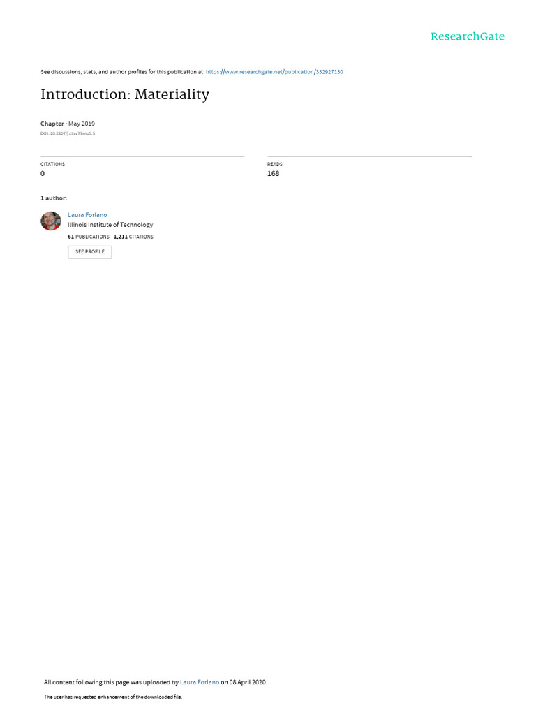 1 Introduction-Materiality | PDF | Science