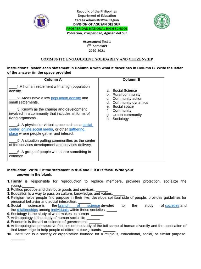 Assessments 1 4 | PDF
