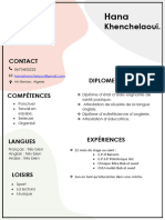 Curriculum Vitae Hana. - 2