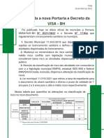 Entenda a Nova Portaria de Decreto Da VISA BH