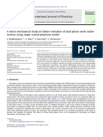 A micro mechanical study on failure initiation of dual phase steels under tension using single crystal plasticity model