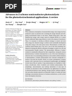 Advances in Z‐scheme semiconductor photocatalysts for the photoelectrochemical applications_ A review_Li-2022