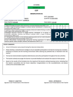 COT1 For Proficient Teachers