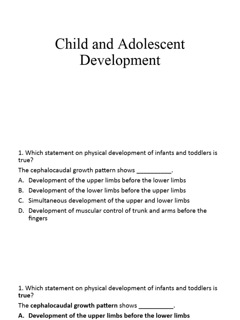 Child and Adolescent Development Insights | PDF | Puberty | Attachment ...