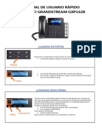 Operación Sobre Teléfonos Grandstream GXP1628