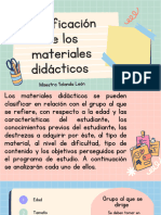 Clasificación de Los Materiales Didácticos